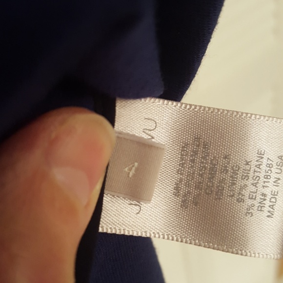 JASON WU NAVY BLUE  A-LINE KNEE LENGTH DRESS  -EUC - Picture 7 of 8